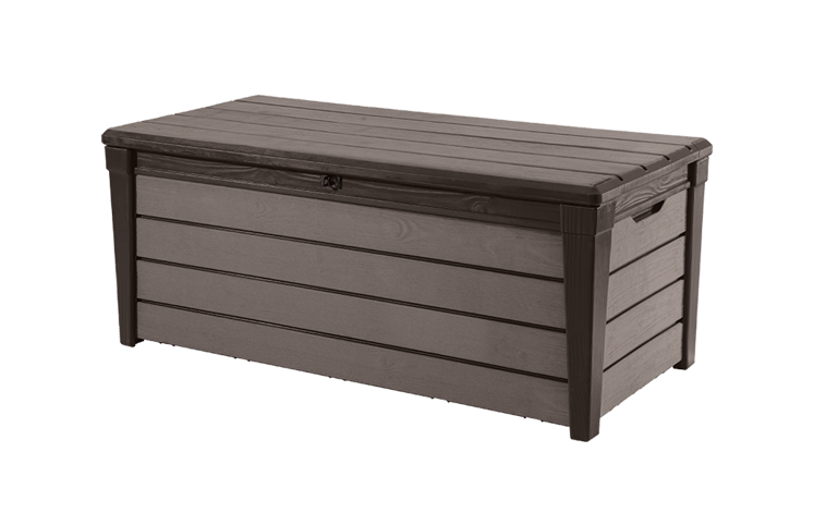 Brushwood Brown 120 Gallon Storage Deck Box - Keter US